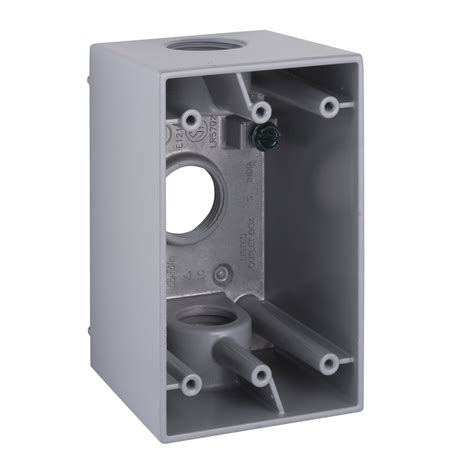 3 gang steel deep box|exterior single gang electrical box.